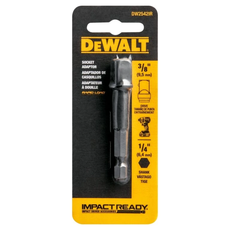 DEWALT Impact Ready 3/8-in To 1/4-in Standard Socket Adapter