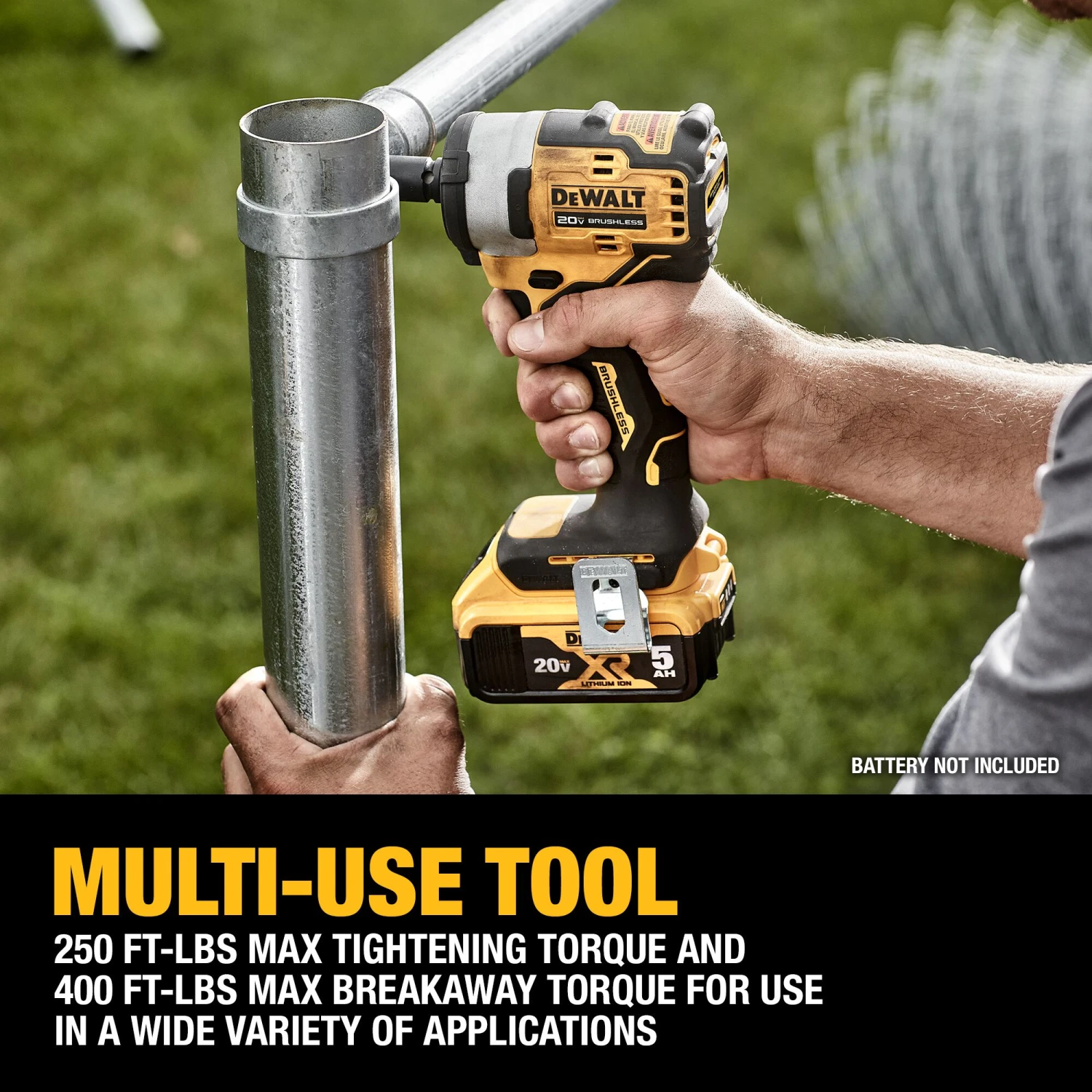 DEWALT 20-volt Max Variable Speed Brushless 3/8-in Square Drive Cordless Impact Wrench (Battery Not Included And Charger Not Included) 4 DEWALT 20-volt Max Variable Speed Brushless 3/8-in Square Drive Cordless Impact Wrench (Battery Not Included And Charger Not Included) - Image 4