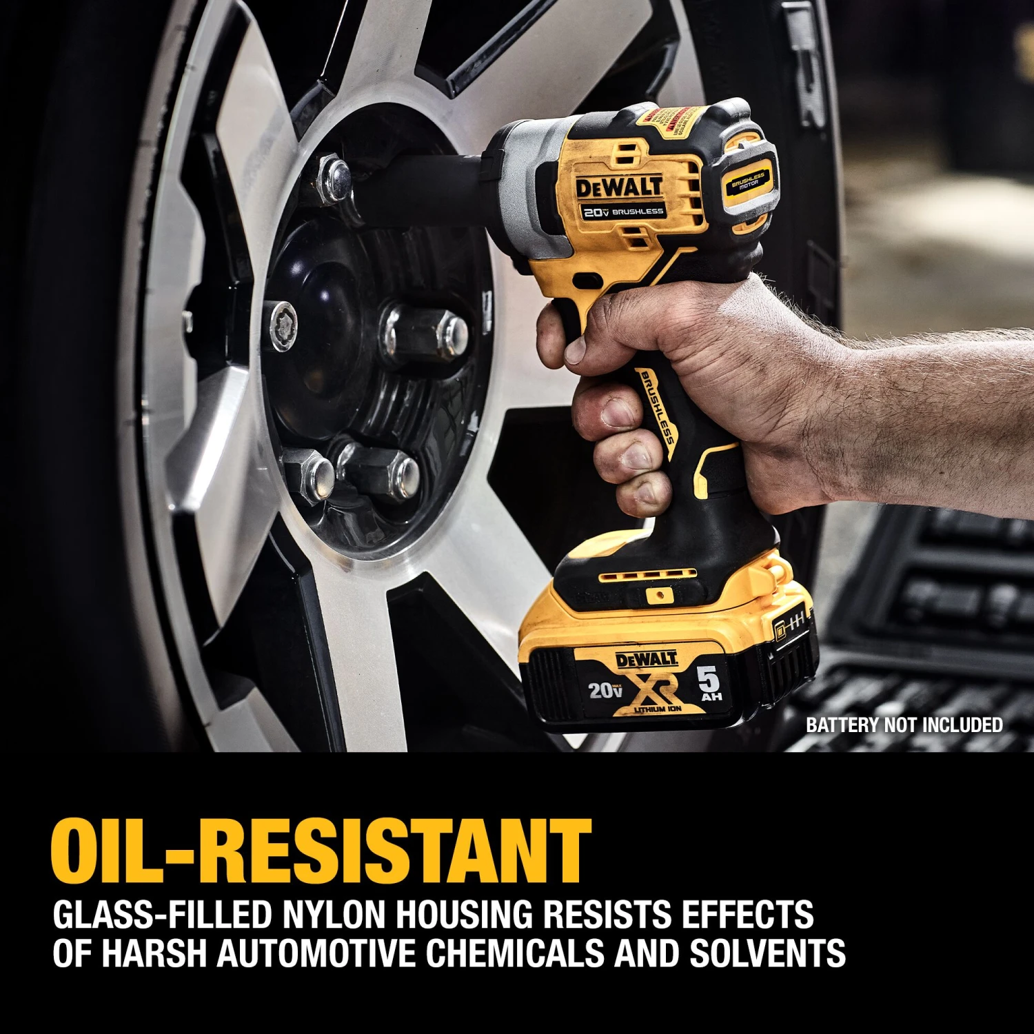 DEWALT 20-volt Max Variable Speed Brushless 3/8-in Square Drive Cordless Impact Wrench (Battery Not Included And Charger Not Included) 5 DEWALT 20-volt Max Variable Speed Brushless 3/8-in Square Drive Cordless Impact Wrench (Battery Not Included And Charger Not Included) - Image 5