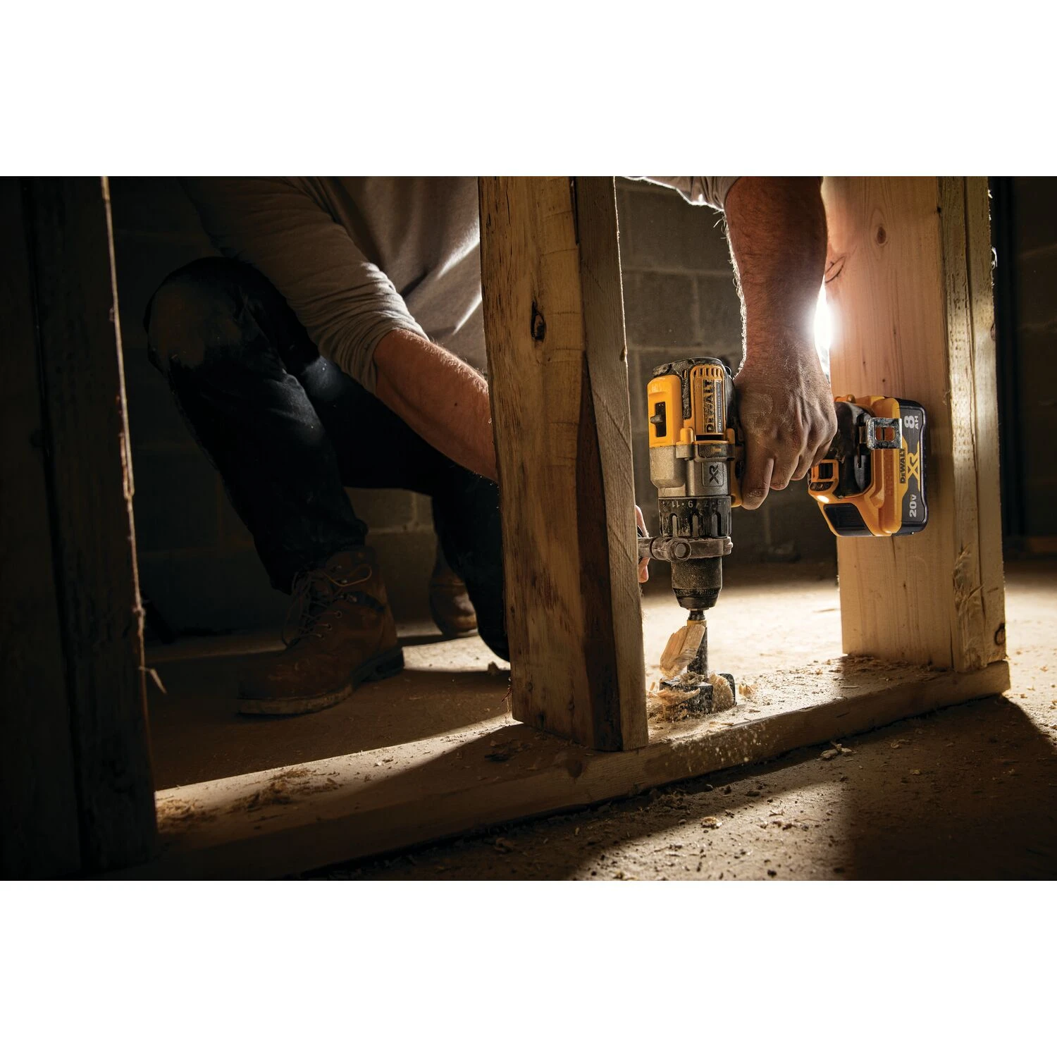 DEWALT XR POWER DETECT 1/2-in 20-volt Max Variable Speed Brushless Hybrid Capable Cordless Hammer Drill ( 1 -Batteries And Charger Included ) 14 DEWALT XR POWER DETECT 1/2-in 20-volt Max Variable Speed Brushless Hybrid Capable Cordless Hammer Drill ( 1 -Batteries And Charger Included ) - Image 14