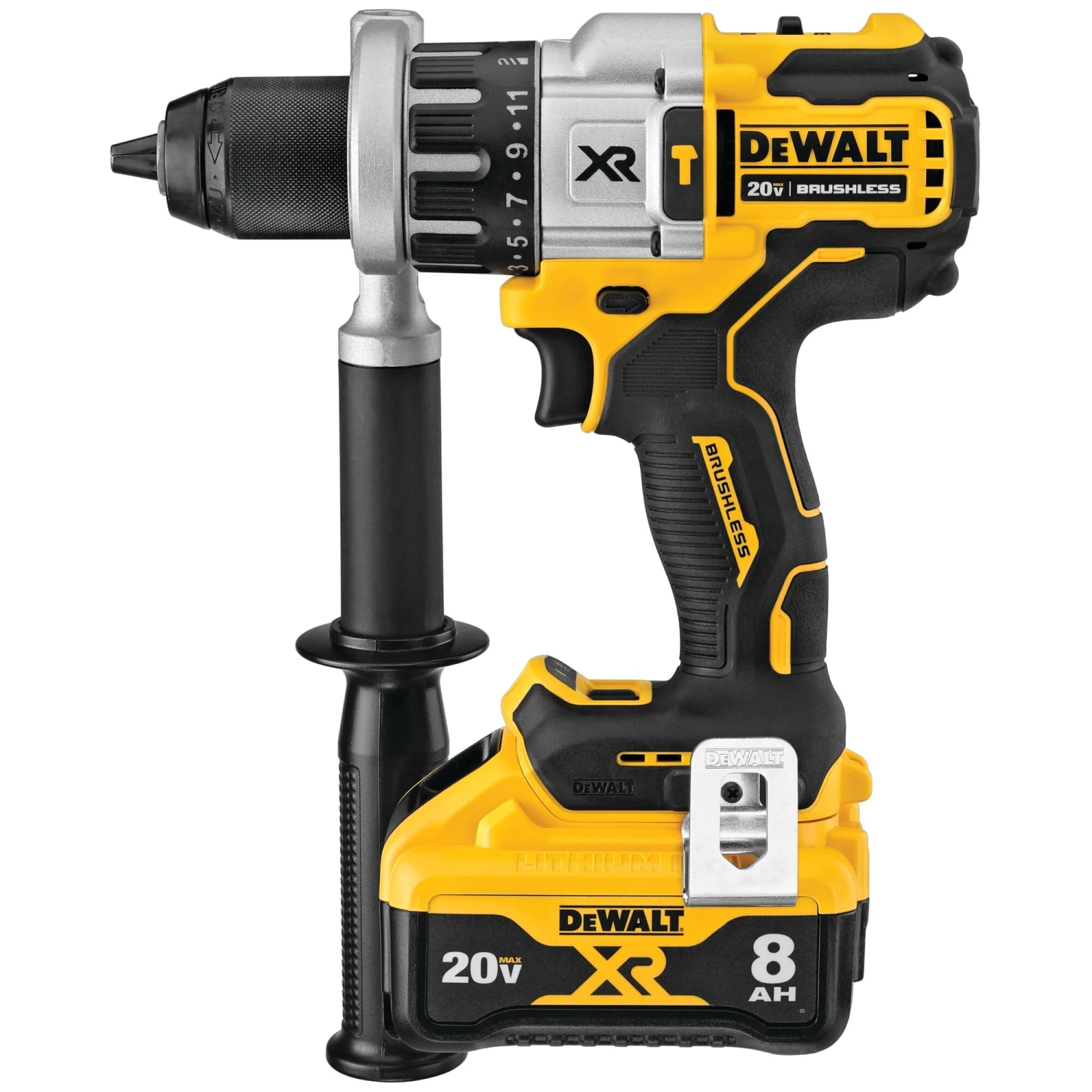 DEWALT XR POWER DETECT 1/2-in 20-volt Max Variable Speed Brushless Hybrid Capable Cordless Hammer Drill ( 1 -Batteries And Charger Included ) 11 DEWALT XR POWER DETECT 1/2-in 20-volt Max Variable Speed Brushless Hybrid Capable Cordless Hammer Drill ( 1 -Batteries And Charger Included ) - Image 11