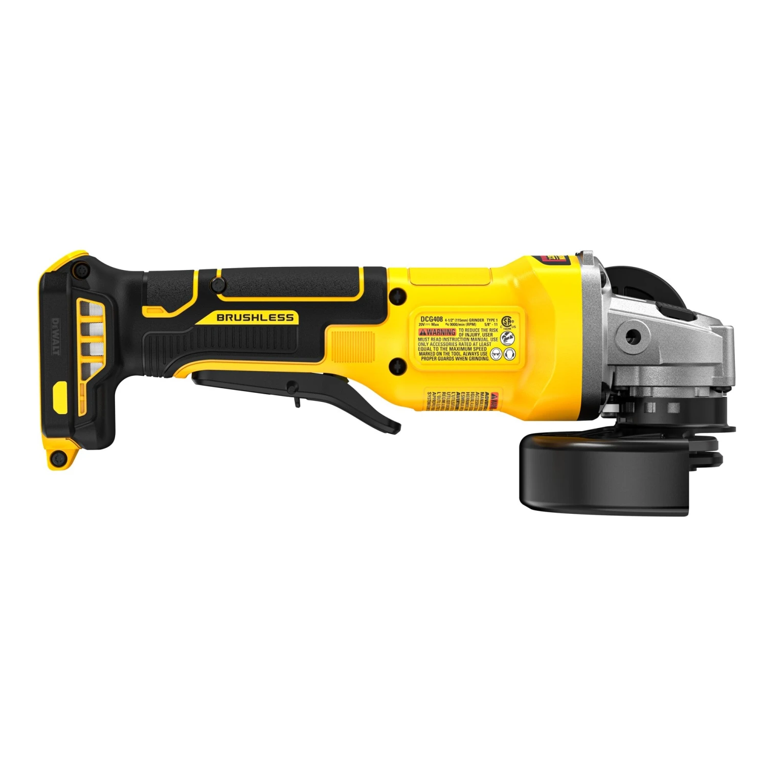 DEWALT 4.5-in 20-volt Max Paddle Switch Brushless Cordless Angle Grinder 10 DEWALT 4.5-in 20-volt Max Paddle Switch Brushless Cordless Angle Grinder - Image 10
