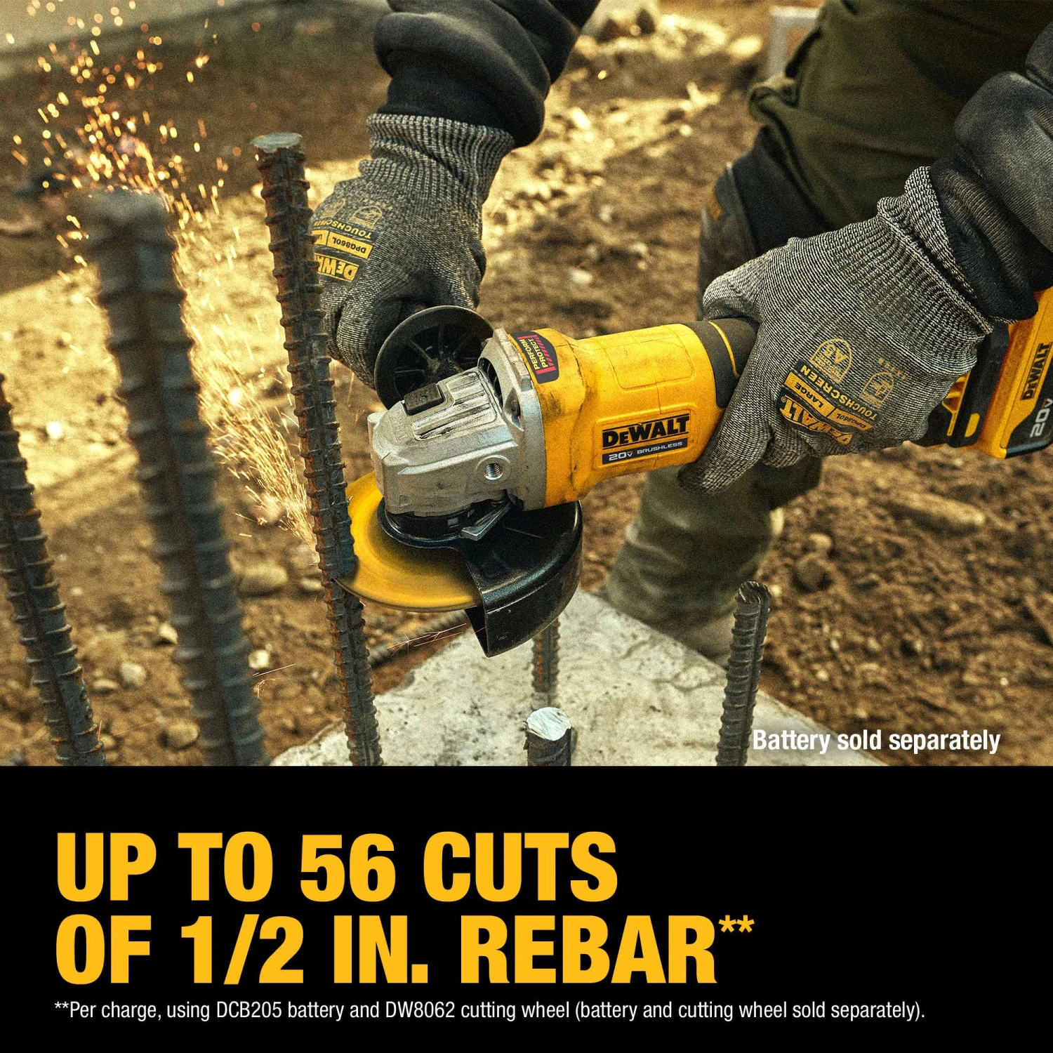 DEWALT 4.5-in 20-volt Max Paddle Switch Brushless Cordless Angle Grinder 5 DEWALT 4.5-in 20-volt Max Paddle Switch Brushless Cordless Angle Grinder - Image 5