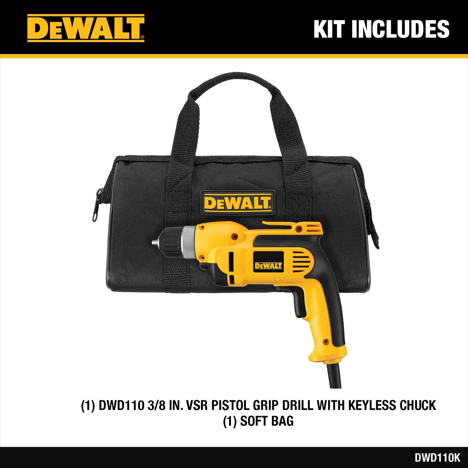 DEWALT 3/8-in Keyless Drill ( ) 3 DEWALT 3/8-in Keyless Drill ( ) - Image 3