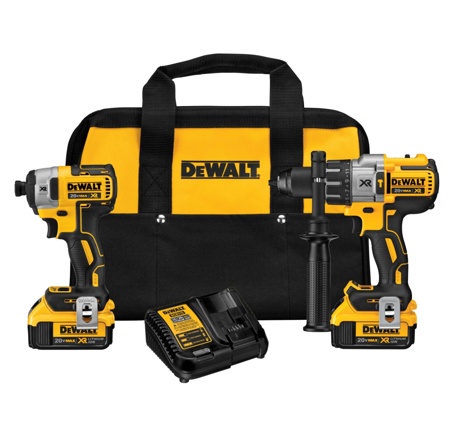 DEWALT XR 2-Tool 20-Volt Max Brushless Power Tool Combo Kit With Soft Case (2-Batteries And Charger Included) 1 DEWALT XR 2-Tool 20-Volt Max Brushless Power Tool Combo Kit With Soft Case (2-Batteries And Charger Included)