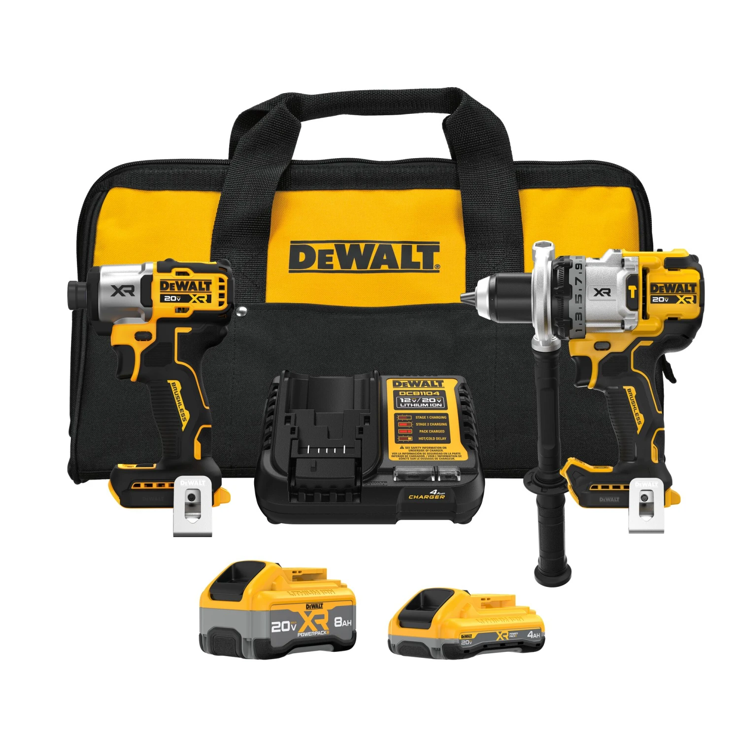 DEWALT 20-volt Max 2 -Tool Brushless Power Tool Combo Kit With Soft Case ( 2 -Batteries Included And Charger Included ) 1 DEWALT 20-volt Max 2 -Tool Brushless Power Tool Combo Kit With Soft Case ( 2 -Batteries Included And Charger Included )