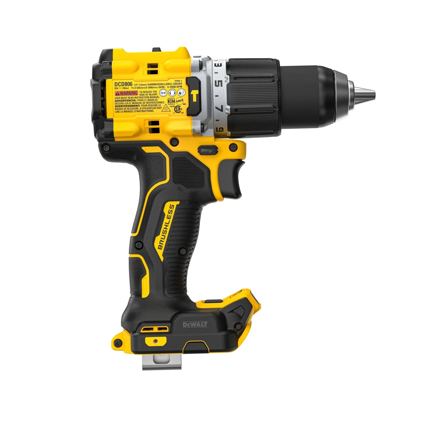 DEWALT XR 1/2-in 20-volt Max Variable Speed Brushless Cordless Hammer Drill ( 10 DEWALT XR 1/2-in 20-volt Max Variable Speed Brushless Cordless Hammer Drill ( - Image 10