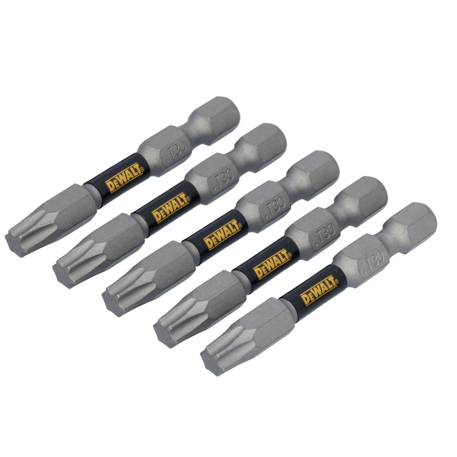 DEWALT TOUGH GRIP 2-in T30 Torx Screwdriver Bit Set 5 -Piece 3 DEWALT TOUGH GRIP 2-in T30 Torx Screwdriver Bit Set 5 -Piece - Image 3