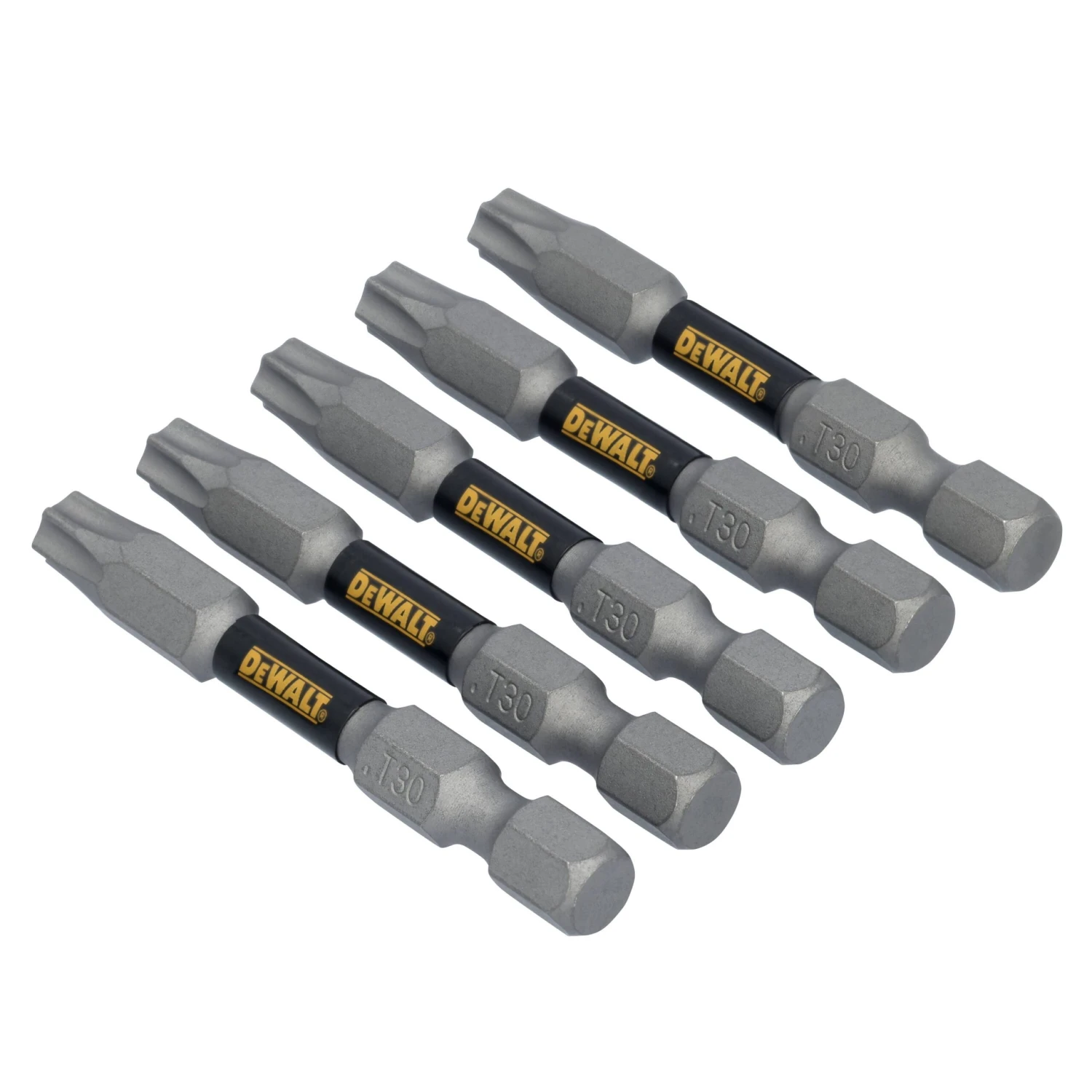 DEWALT TOUGH GRIP 2-in T30 Torx Screwdriver Bit Set 5 -Piece 4 DEWALT TOUGH GRIP 2-in T30 Torx Screwdriver Bit Set 5 -Piece - Image 4