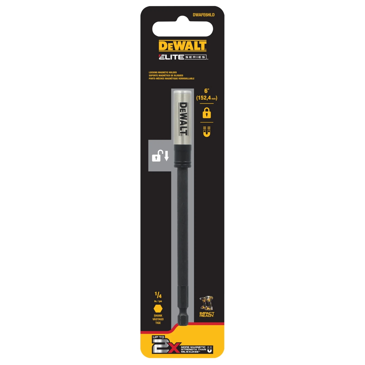 DEWALT ELITE SERIES Magnetic Impact Bit Extension Individual 1 DEWALT ELITE SERIES Magnetic Impact Bit Extension Individual